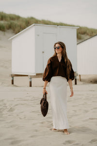 Yfke blouse brown - Bij Keesje - Bij Keesje - Blouse