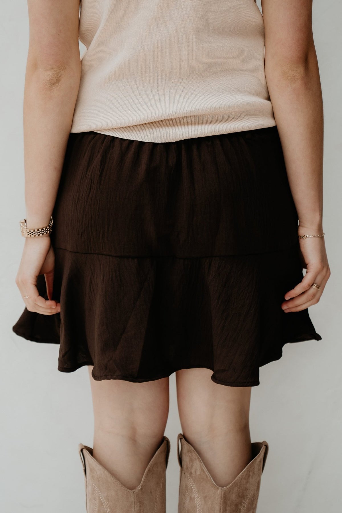 Yinde skirt brown - Bij Keesje - Bij Keesje - rok