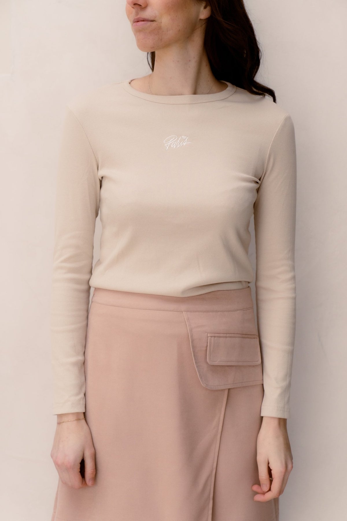 Ylse Paris shirt beige - Bij Keesje - Bij Keesje