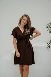 Yuna dress brown - Bij Keesje - Bij Keesje - Jurk