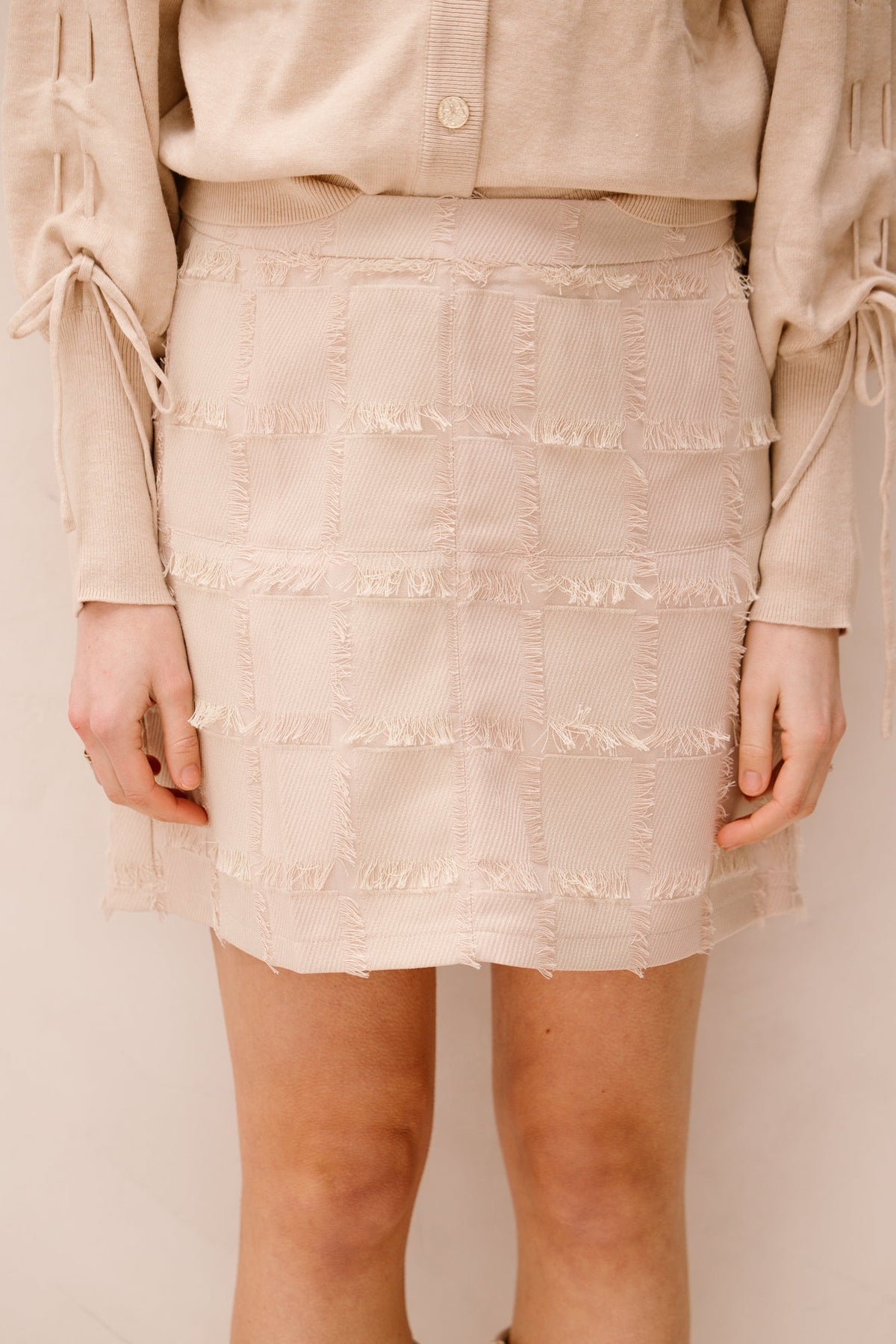 Yve Skirt Sand - Bij Keesje - FLURESK - rokken