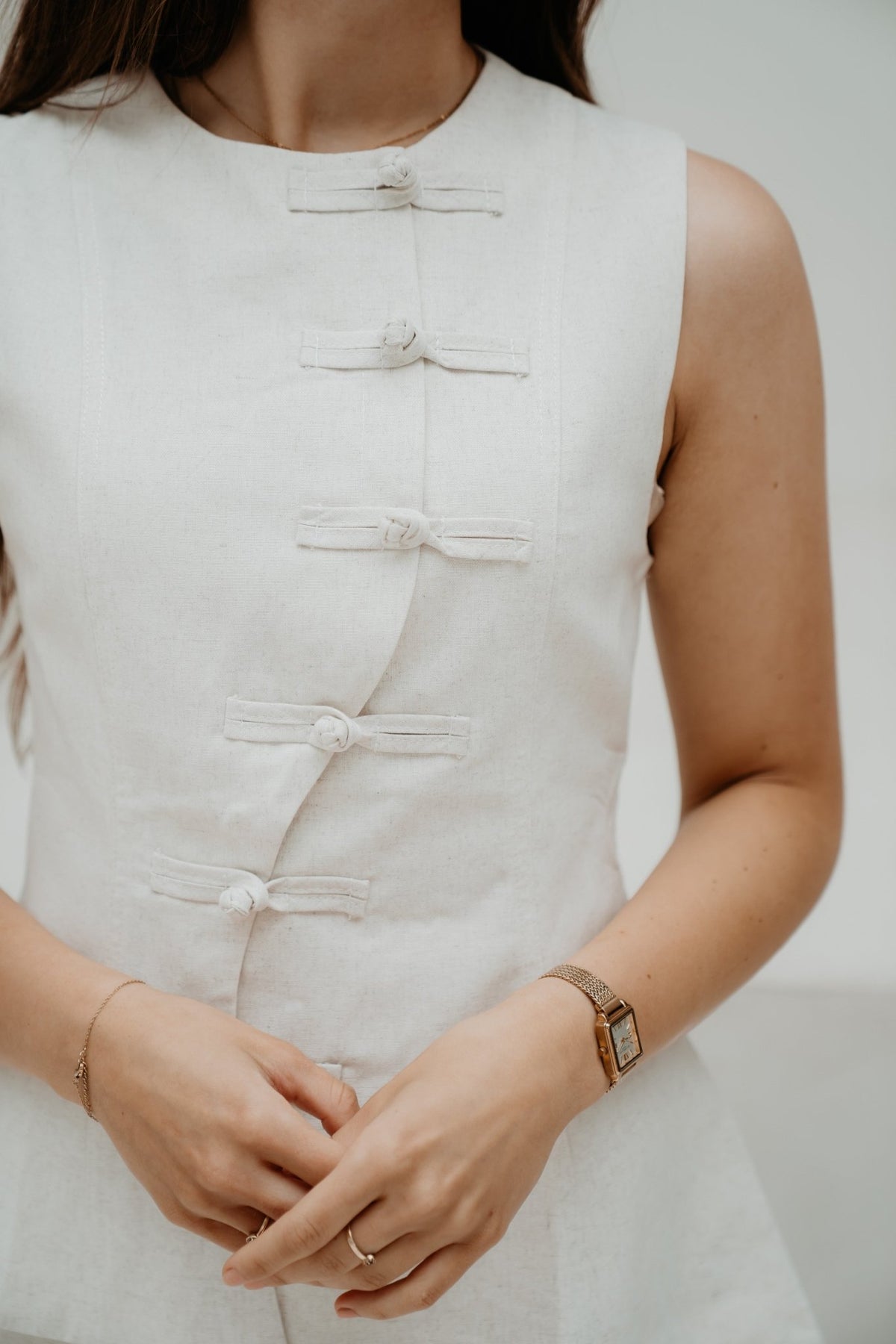 Yvi gilet asymmetrisch - Bij Keesje - Bij Keesje - Gilet