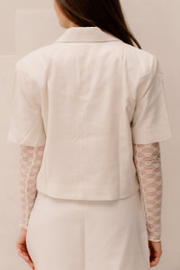 Zaoi Colbert Short Ecru - Bij Keesje - Ange - blazer