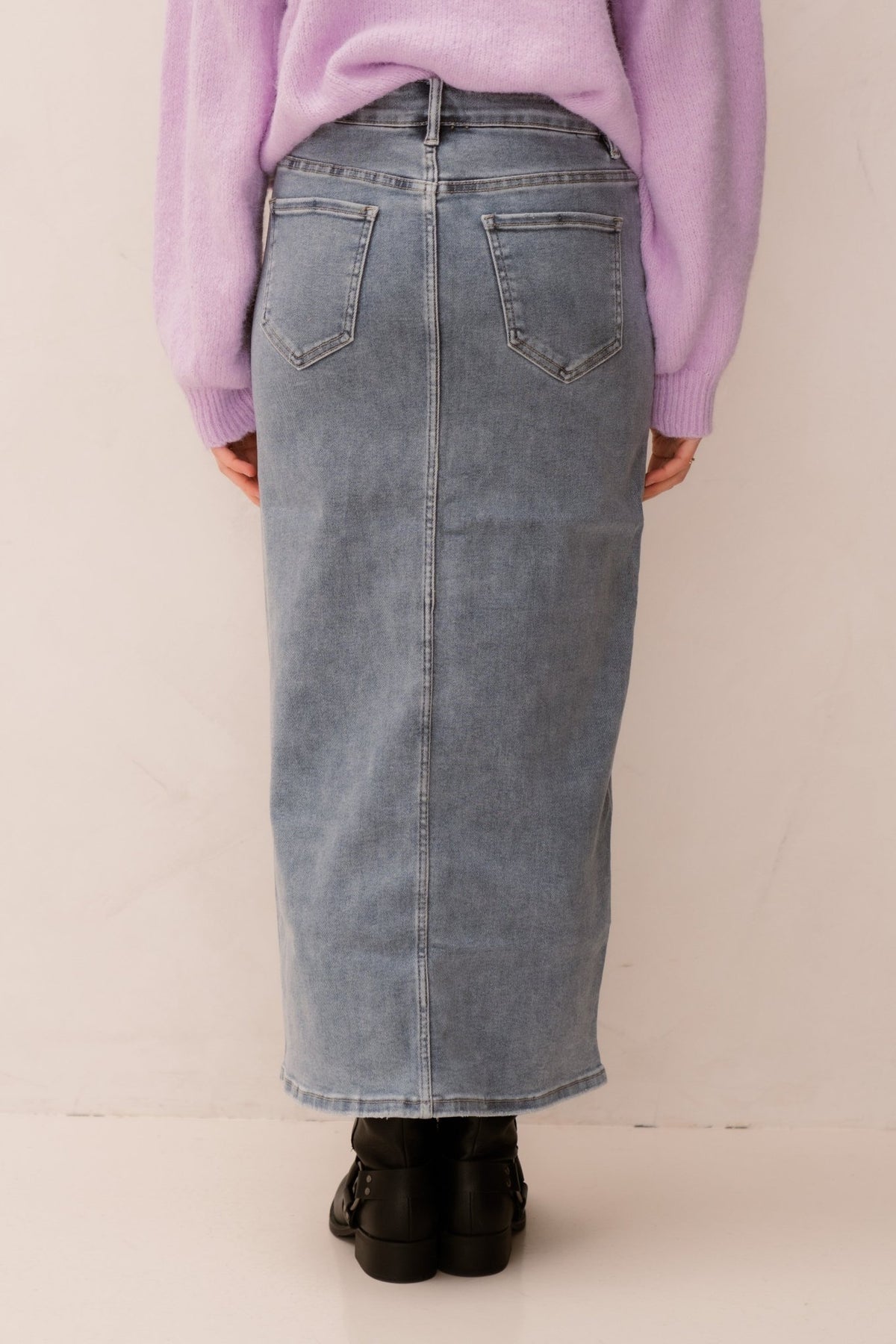 Zare denim skirt midi - Bij Keesje - Bij Keesje