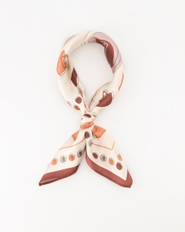 Zaya zijde sjaaltje bags print - Bij Keesje - Bij Keesje