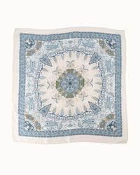 Zaya zijde sjaaltje blue paisley - Bij Keesje - Bij Keesje