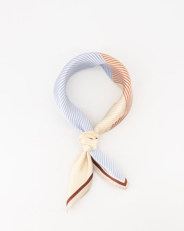 Zaya zijde sjaaltje multi stripes - Bij Keesje - Bij Keesje