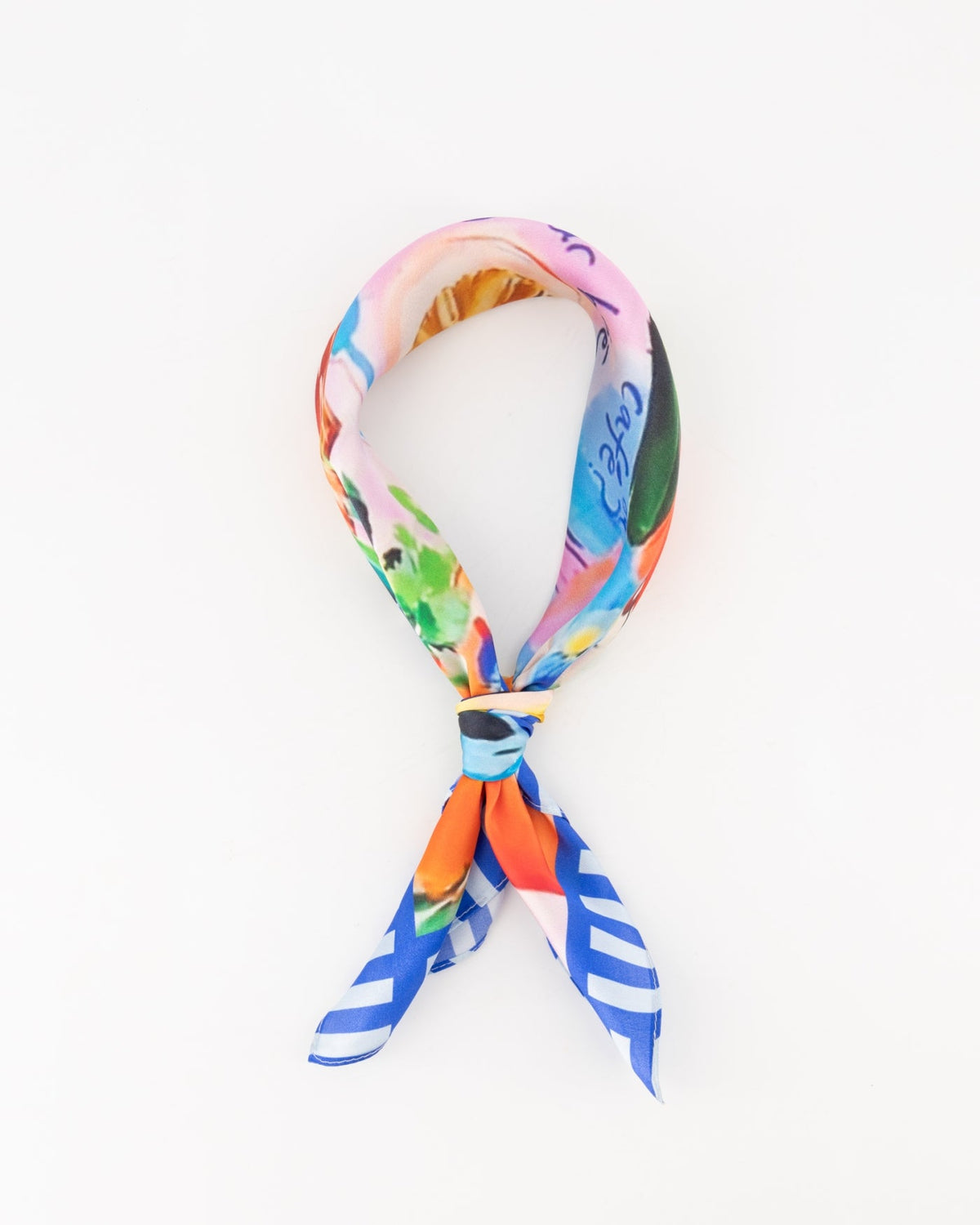 Zaya zijde sjaaltje summer blue - Bij Keesje - Bij Keesje - Sjaal