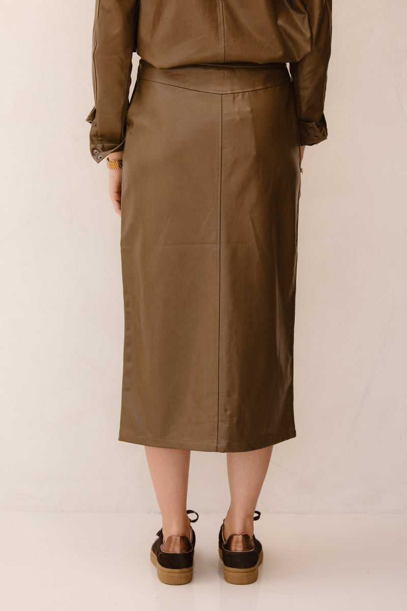 Zendaya skirt olive green - Bij Keesje - G - maxx