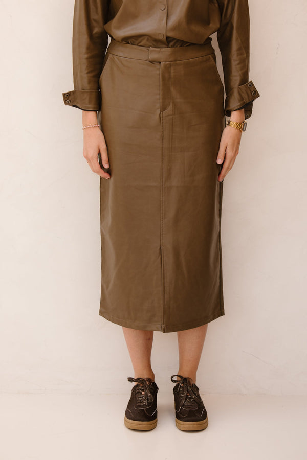 Zendaya skirt olive green - Bij Keesje - G - maxx