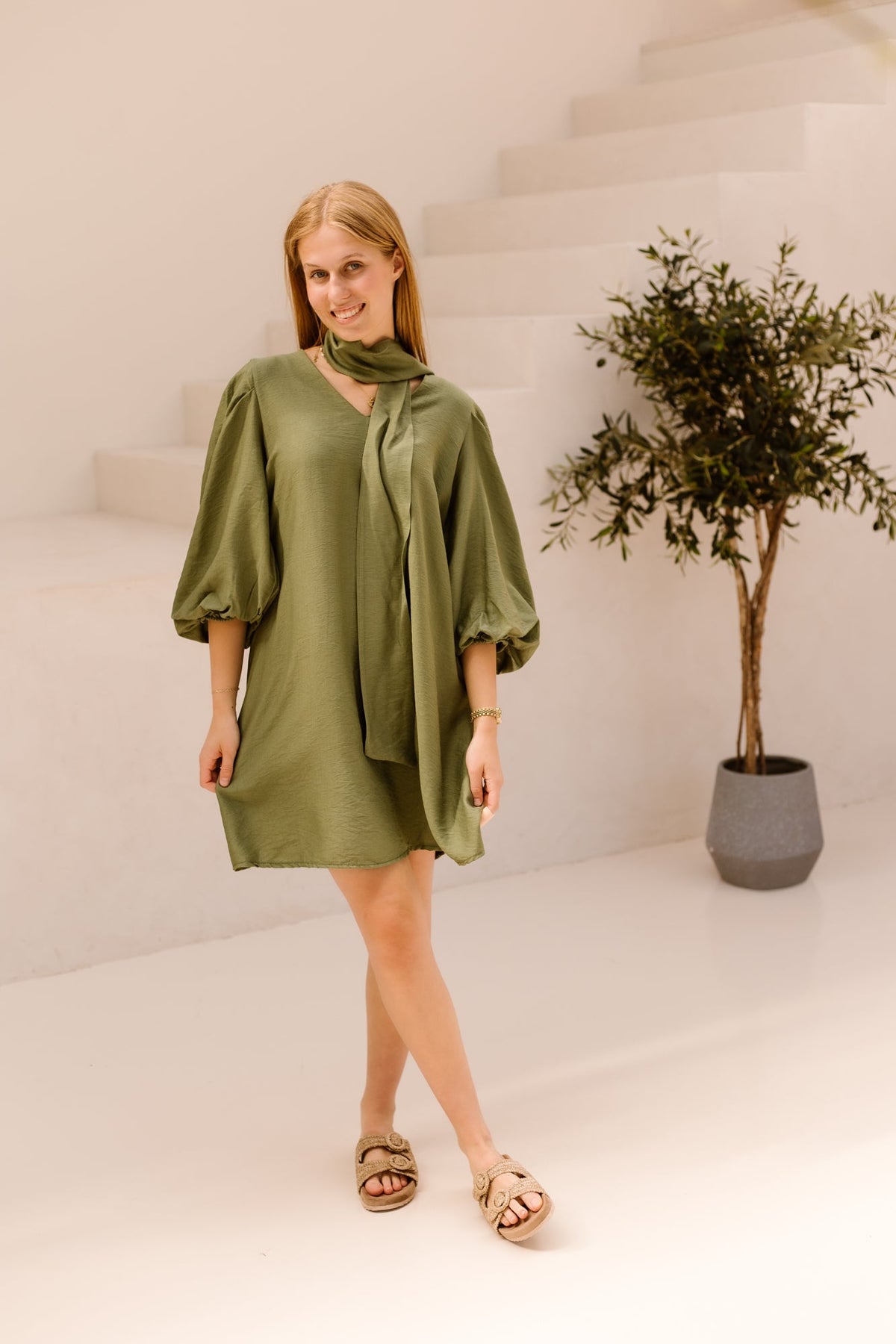 Zia dress army - Bij Keesje - Bij Keesje - Jurk