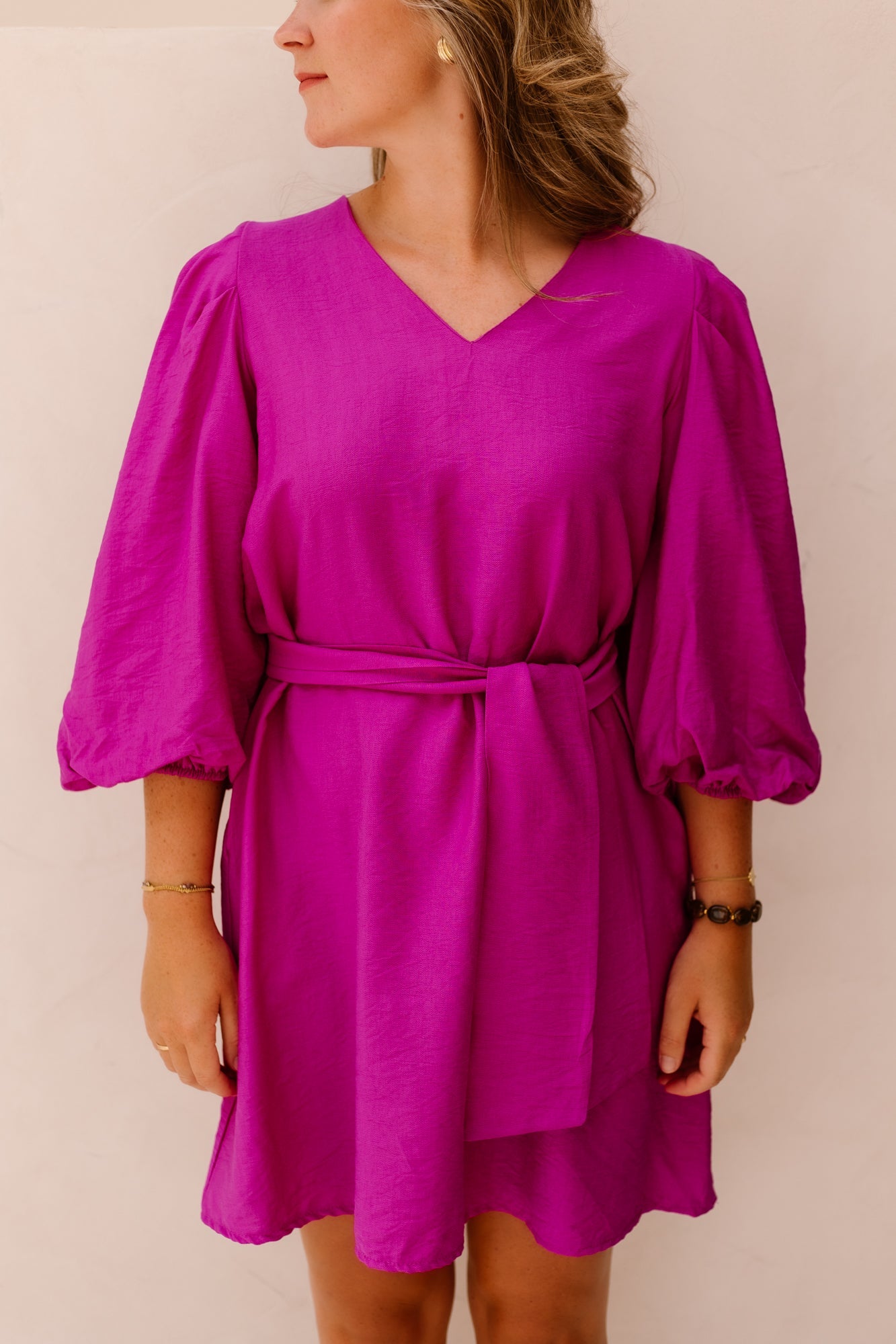 Zia dress magenta - Bij Keesje - Bij Keesje - jurk