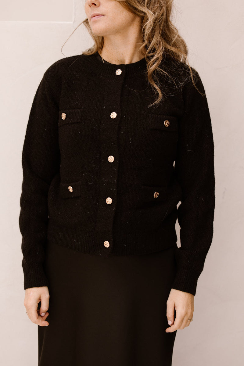Ziza cardigan black - Bij Keesje - Bij Keesje