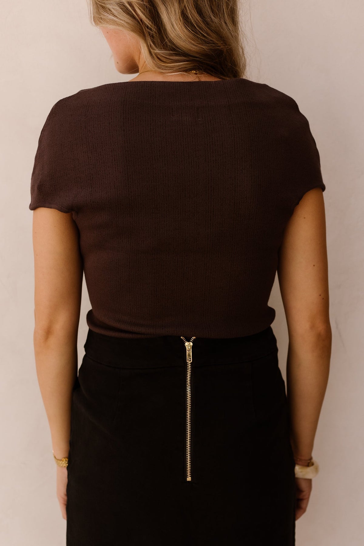 Ziza top brown - Bij Keesje - Bij Keesje - Top