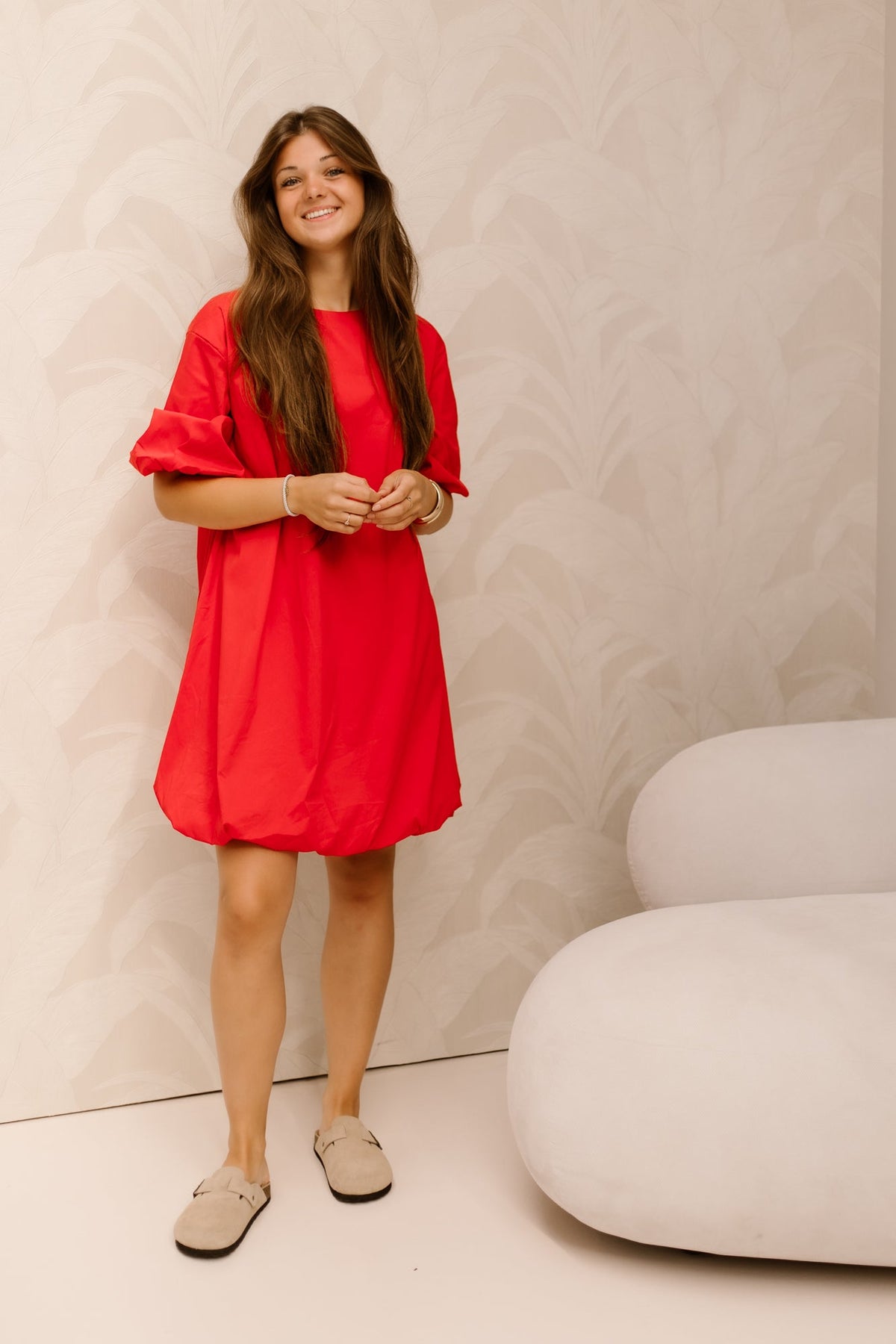 Zoe jurk rood - Bij Keesje - Bij Keesje - jurk