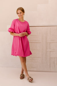 Zoe jurk roze - Bij Keesje - Bij Keesje - Jurk